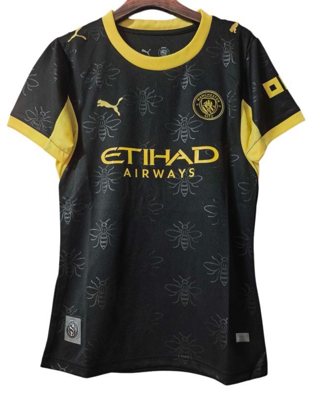 2026-27 Women Manchester City Away Black Soccer Jersey