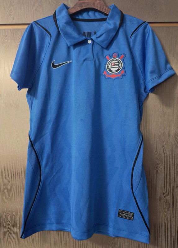 2026-27 Women Corinthians Third Away Blue Soccer Jersey