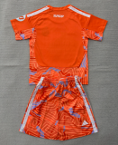 2026-27 Kids Real Madrid Goalkeeper Orange Soccer Jersey