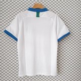 1999-2000 Mens Brazil  Away White Retro Soccer Jersey