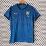 2021 Mens Brazil  Away Blue Retro Soccer Jersey