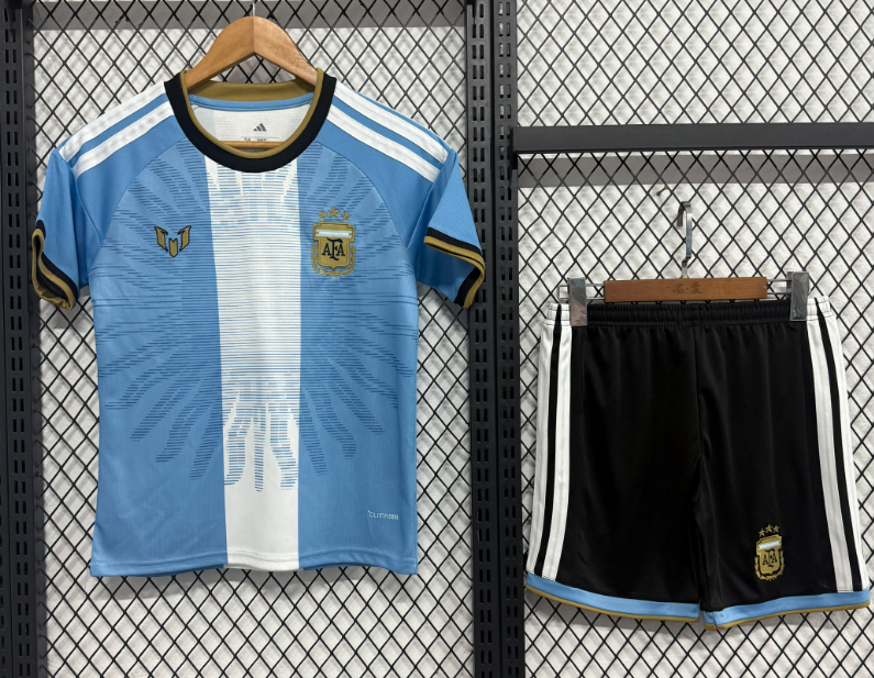 2026-27 Kids Argentina Messi Farewell Match Soccer Jersey