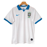 1999-2000 Mens Brazil  Away White Retro Soccer Jersey