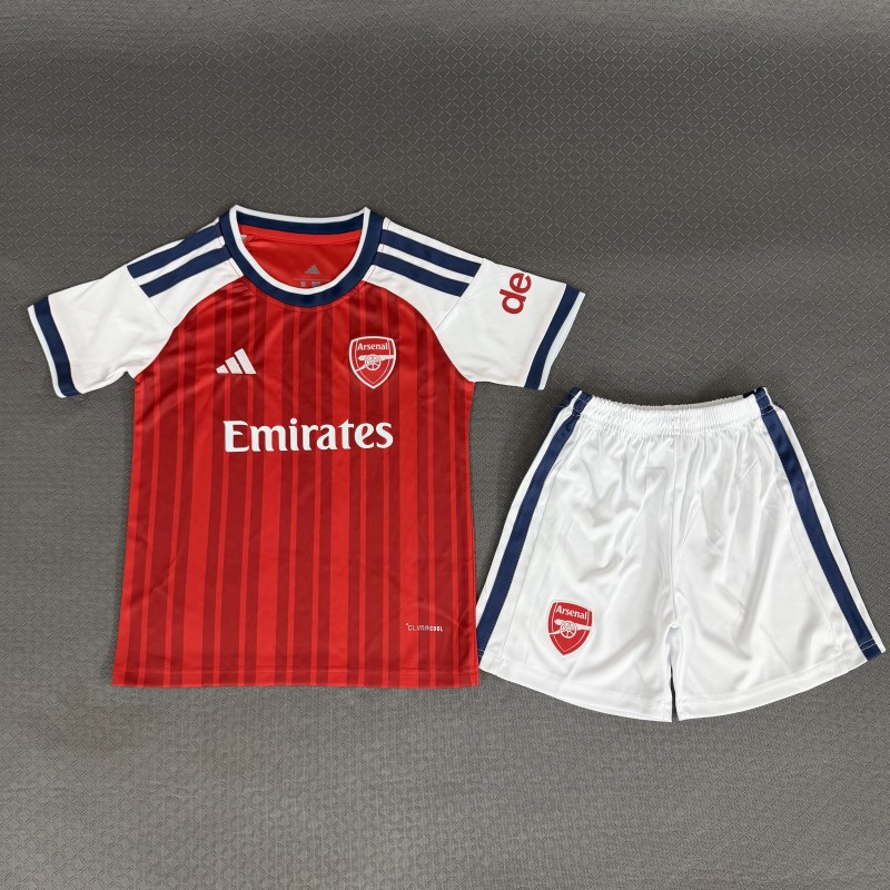 2027-28 Kids Arsenal Home Red Soccer Jersey