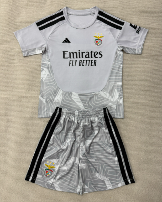 2026-27 Kids Benfica Goalkeeper Grey Soccer Jersey