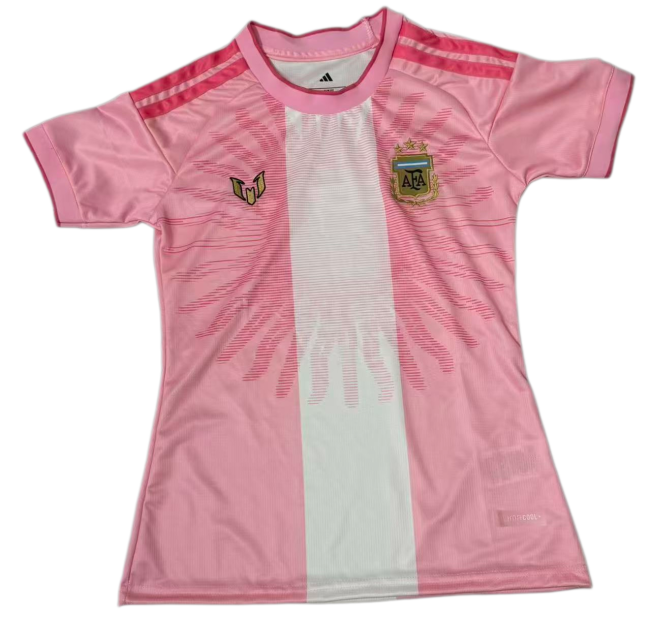 2026-27 Women Argentina Messi Farewell Match Pink Soccer Jersey