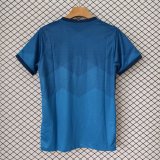 2021 Mens Brazil  Away Blue Retro Soccer Jersey