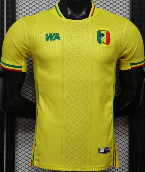 2025-26 Mens Mali Away Yellow Player Version Soccer Jersey