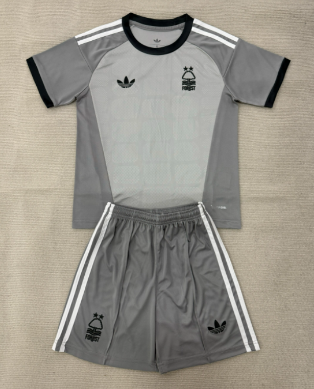 2026-27 Kids Nottingham Forest Goalkeeper Grey Soccer Jersey