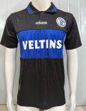 1997-1998 Schalke 04 Away Black Retro Soccer Jersey
