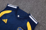 2026-27 Mens Boca Juniors Royal Blue vest Training Short Suit D25090#
