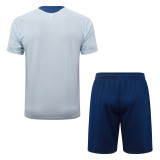 2026-27 Mens Manchester City Light Blue Training Short Suit J26089#