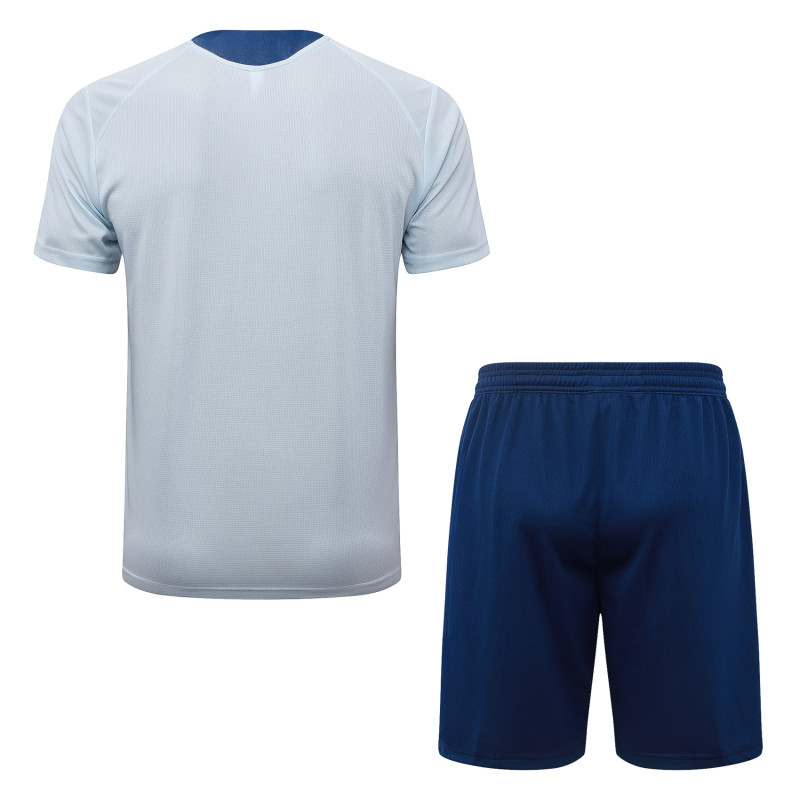 2026-27 Mens Manchester City Light Blue Training Short Suit J26089#