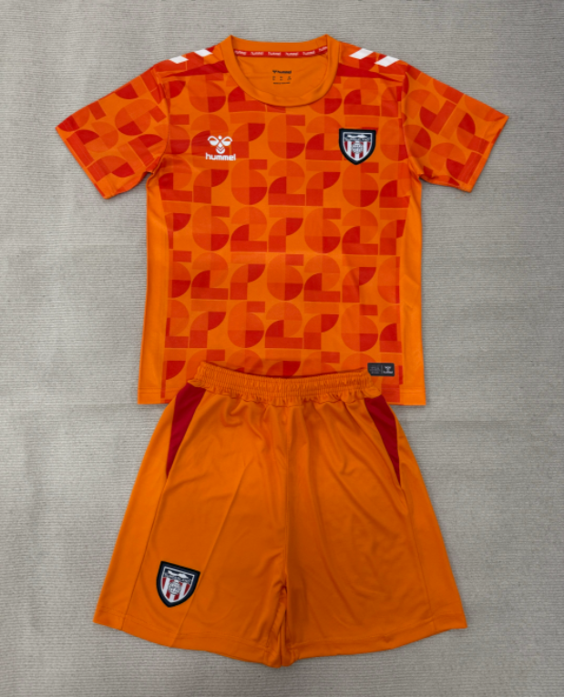 2026-27 Kids Sunderland Orange GoalKeeper Soccer Jersey