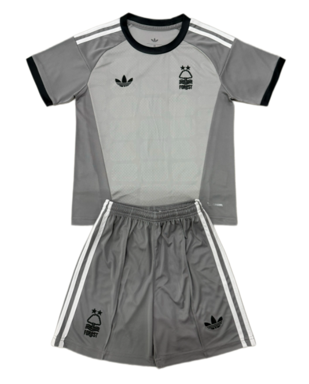 2026-27 Kids Nottingham Forest Goalkeeper Grey Soccer Jersey