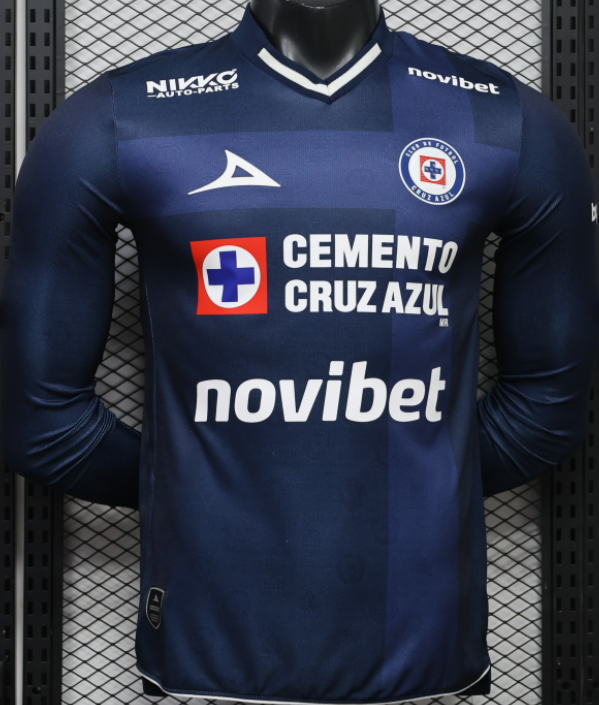 2026-27 Mens Cruz Azul Third Away Player Long Sleeve soccer Jersey