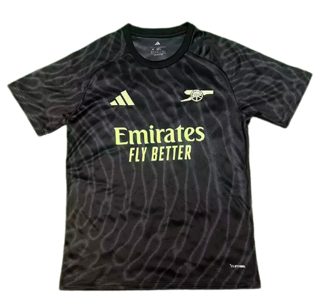 2026-27 Mens Arsenal Pre Match Black Fans Training Shirts