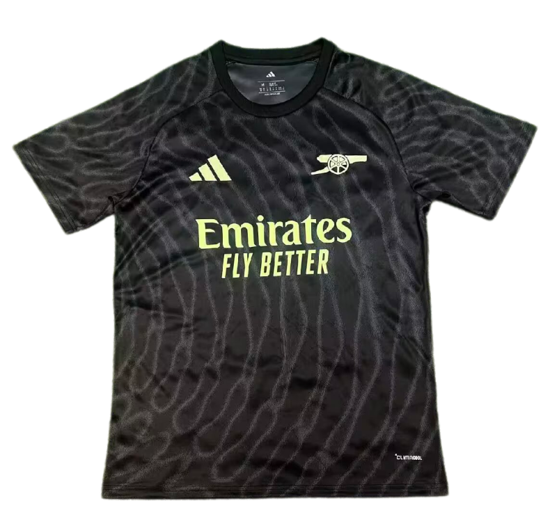 2026-27 Mens Arsenal Pre Match Black Fans Training Shirts