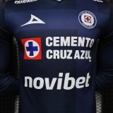 2026-27 Mens Cruz Azul Third Away Player Long Sleeve soccer Jersey