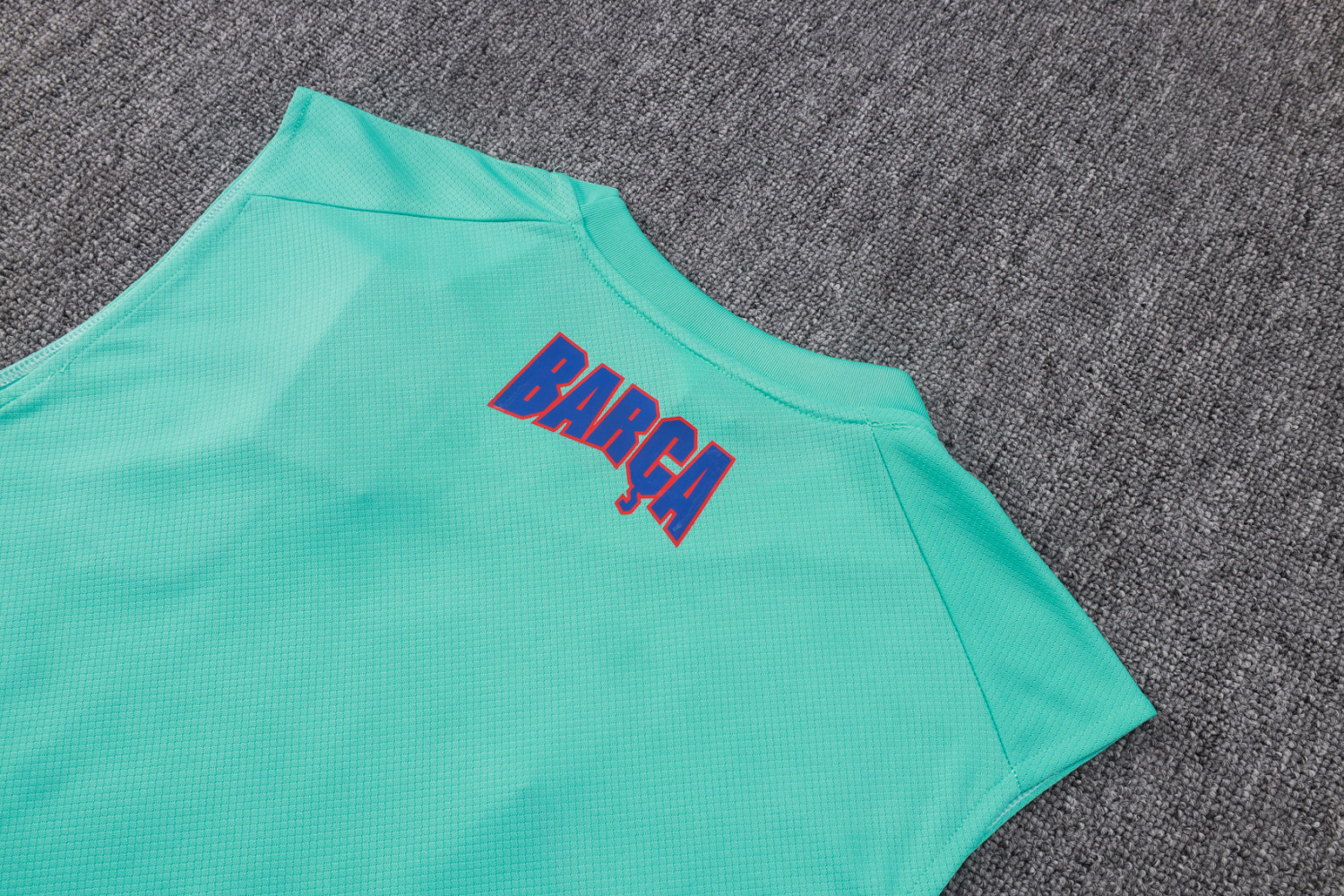 2026-27 Barcelona Light Green Vest Training Short Suit D26092#