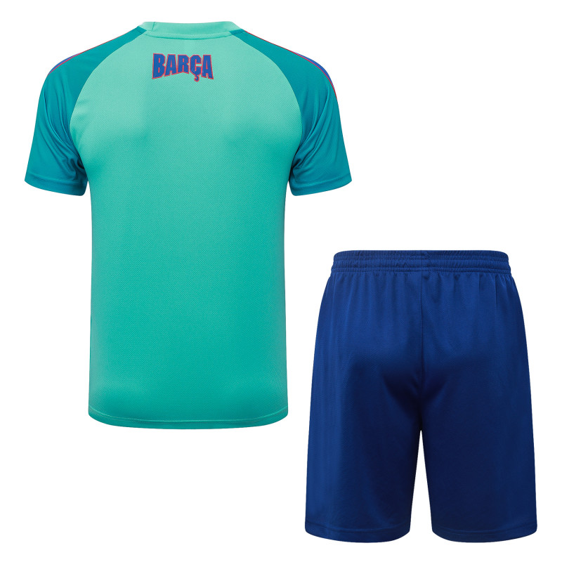 2026-27 Mens Barcelona Light Green Training Short Suit  J26091#