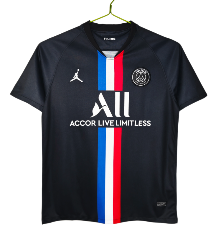 2019-2020 Mens PSG Third Away Black Retro Soccer Jersey
