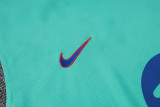 2026-27 Barcelona Light Green Vest Training Short Suit  D26092#