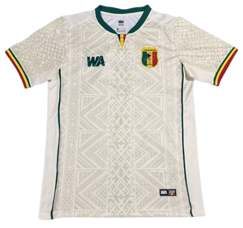 2025-26 Mens Mali Home Off White Fans Soccer Jersey