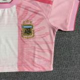 2026-27 Women Argentina Messi Farewell Match Pink Cheerleader Shirt