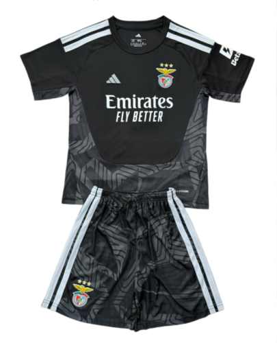 2026-27 Kids Benfica Goalkeeper Black Soccer Jersey