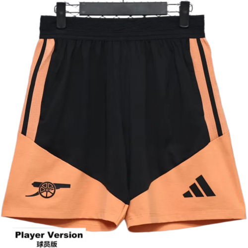 2026-27 Mens Arsenal Black Orange Player Version Shorts Pants