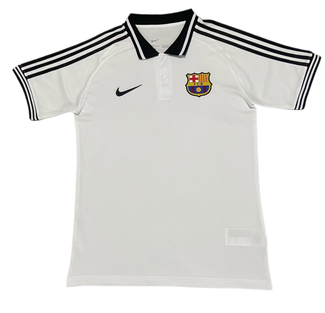 2026-27 Barcelona Special Edition Polo White Fans Soccer Jersey