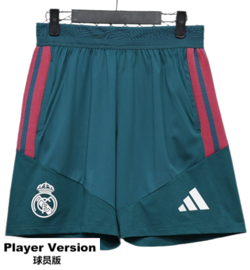 2026-27 Mens Real Madrid Green Player Shorts Pants