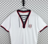 1969-1970 Mens Cagliari Home White Retro Soccer Jersey