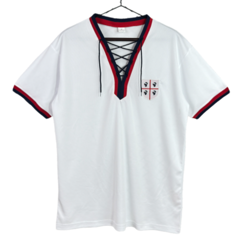 1969-1970 Mens Cagliari Home White Retro Soccer Jersey