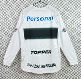 2002 Club Olimpia Home White Long Sleeve Retro Soccer Jersey