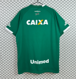 2016 Mens Chapecoense Home Green Retro Soccer Jersey