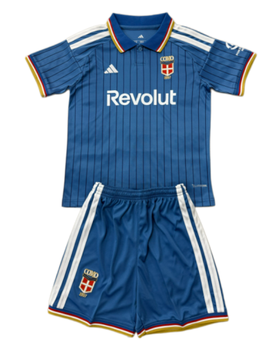 2026-27 Kids Como Home Blue Soccer Jersey