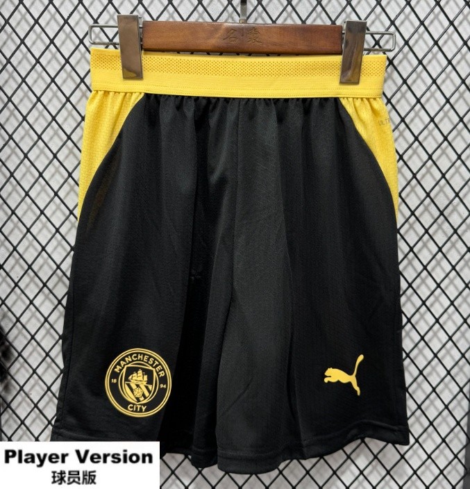2026-27 Manchester City Away Black player Shorts Pants