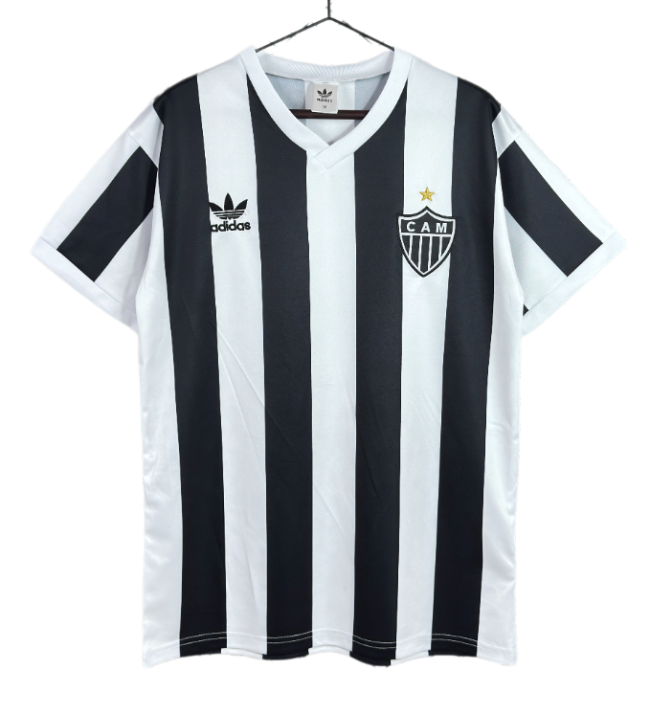 1983 Mens Atletico Mineiro Home Black Retro Soccer Jersey