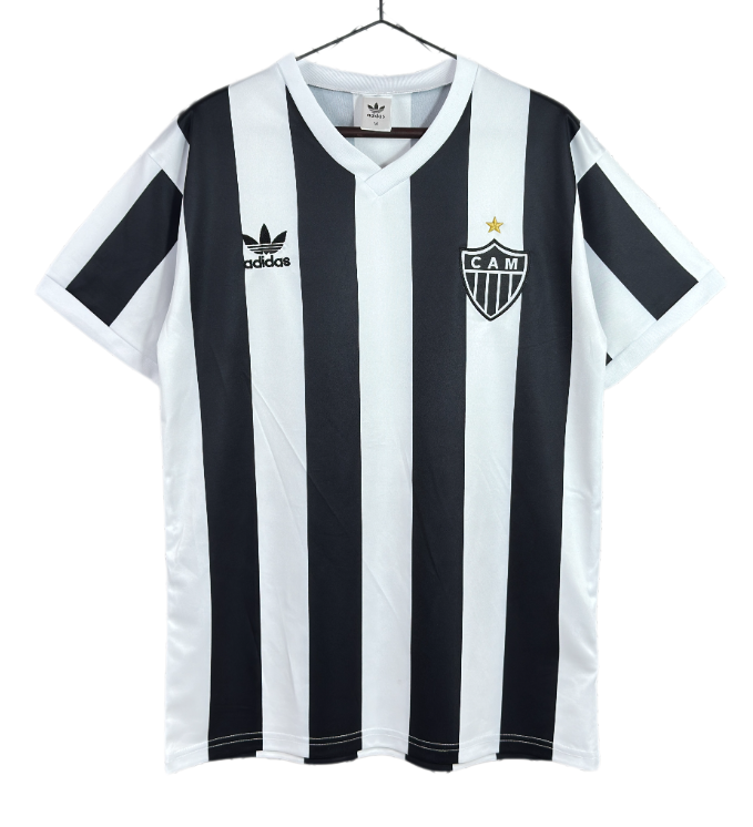1983 Mens Atletico Mineiro Home Black Retro Soccer Jersey