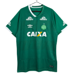 2016 Mens Chapecoense Home Green Retro Soccer Jersey