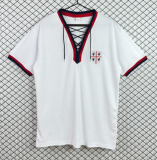 1969-1970 Mens Cagliari Home White Retro Soccer Jersey