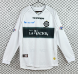 2002 Club Olimpia Home White Long Sleeve Retro Soccer Jersey