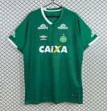 2016 Mens Chapecoense Home Green Retro Soccer Jersey