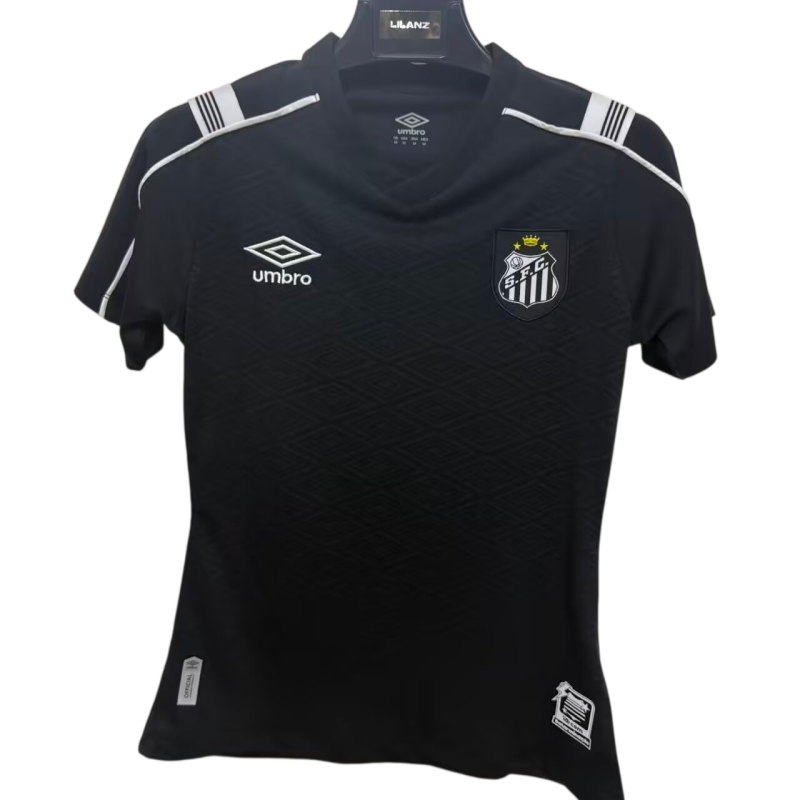 2026-27 Women Santos FC Third Away Black Soccer Jersey