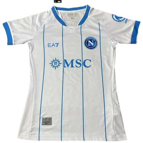 2026-27 Women Napoli Away White Soccer Jersey