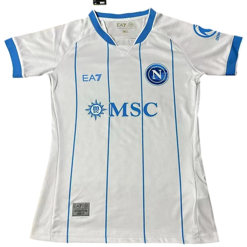 2026-27 Women Napoli Away White Soccer Jersey