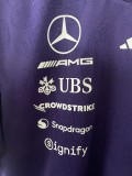 2026 F1 Mercedes Purple T-Shirts Racing Suit (圆领)