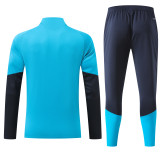 2026-27 Kids Spain Lake Blue Half Pull Training Suit(have two star ⭐⭐)